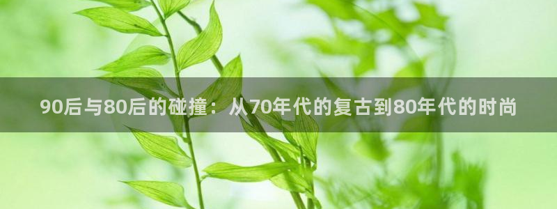 探花网站在线观看：90后与80后的碰撞：从70年代的复古到80年代的时尚